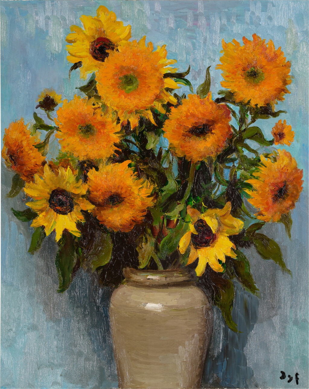 View full screen - View 1 of Lot 1380. Tournesols au pot Vincent.