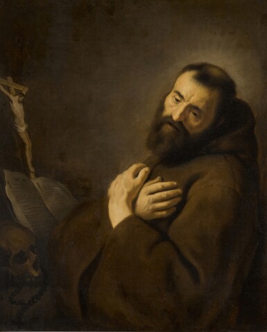 View full screen - View 1 of Lot 143. Saint Francis in Ecstasy.