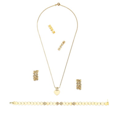 View full screen - View 1 of Lot 111. REPOSSI | PARURE DIAMANTS | DIAMOND PARURE.