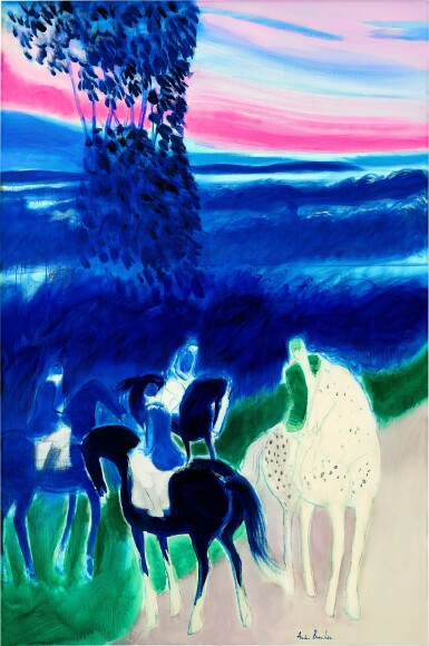 View full screen - View 1 of Lot 2808. André Brasilier 安德烈・布拉吉利 | Quatre cavaliers 四騎士.