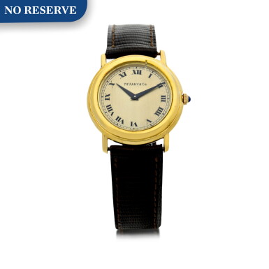 View full screen - View 1 of Lot 90. A YELLOW GOLD WRISTWATCH, CIRCA 1985.