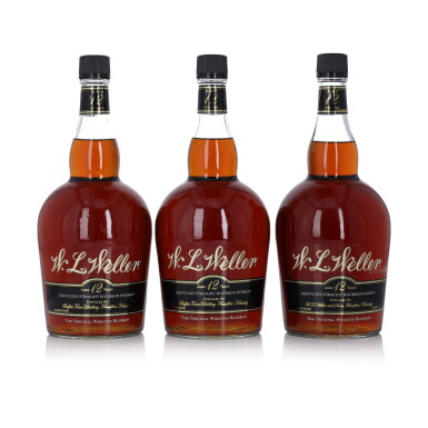 View full screen - View 1 of Lot 386. W.L. Weller 12 Year Old 90 Proof NV (3 BT 1.75 BT Litre).