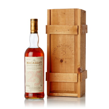 View full screen - View 1 of Lot 7816. The Macallan 25 Year Old Anniversary Malt 43.0 abv 1962 (1 BT75).
