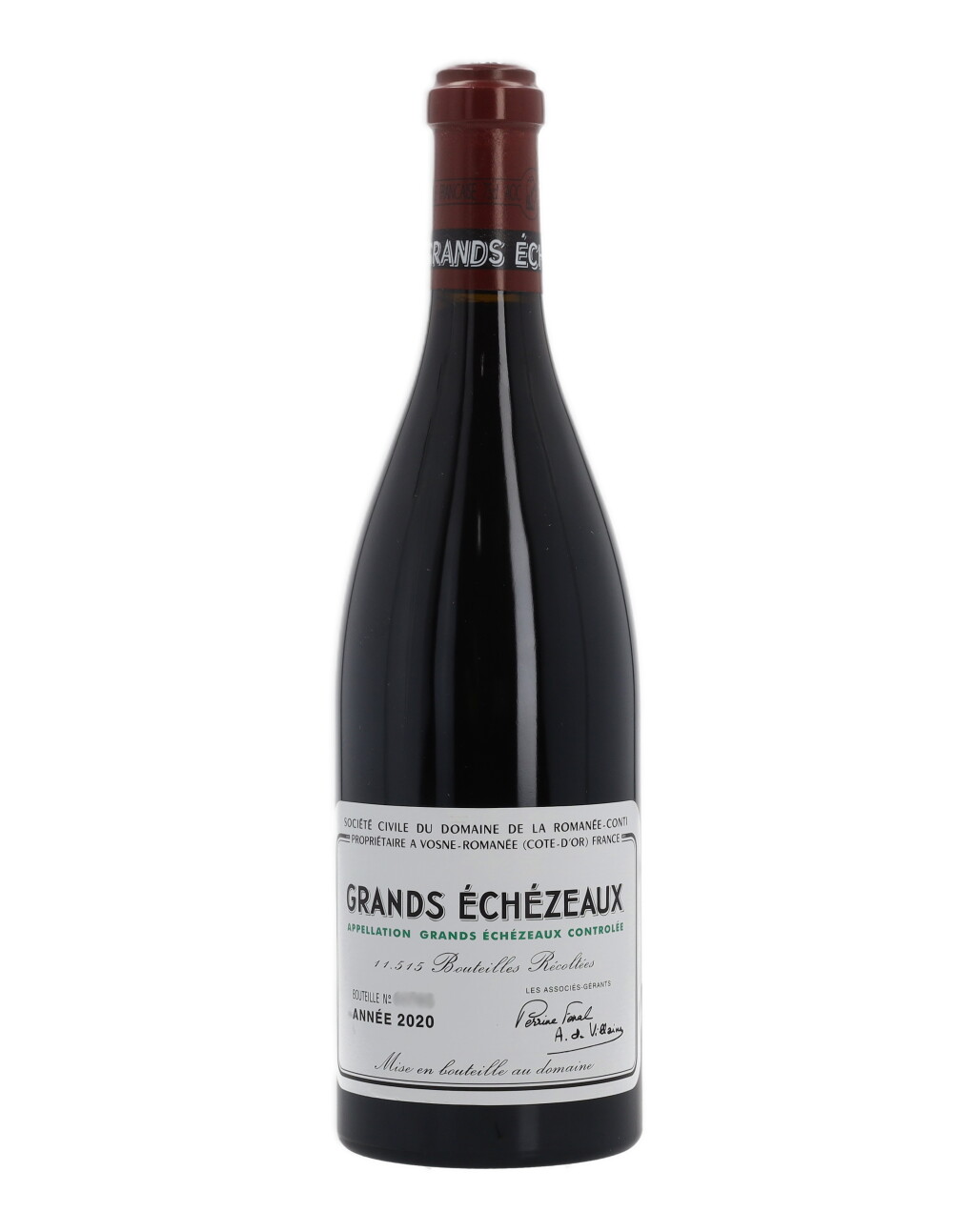 View full screen - View 1 of Lot 3. Grands Echézeaux 2020 Domaine de la Romanée-Conti (1 BT).