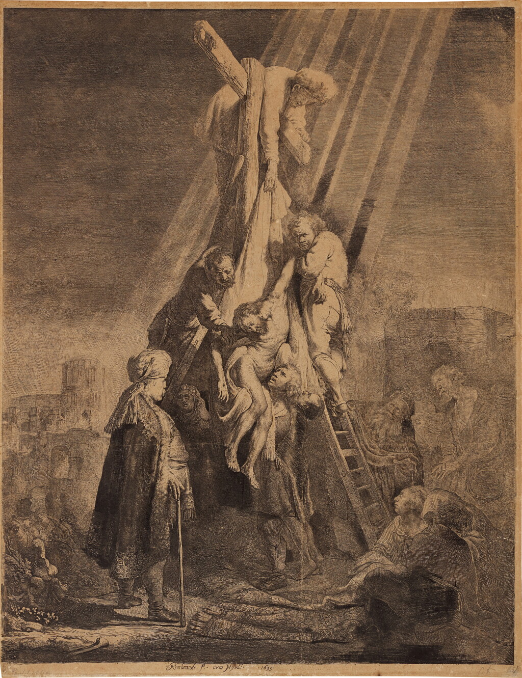 View full screen - View 1 of Lot 652. The Descent from the Cross: Second Plate.