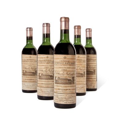 View full screen - View 1 of Lot 568. Château La Mission Haut-Brion 1961 (5 BT).