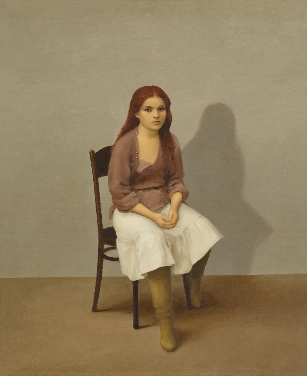 View full screen - View 1 of Lot 1214. Girl in Grey Room.