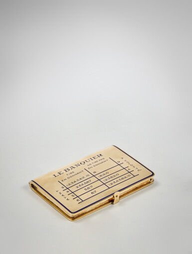 View full screen - View 1 of Lot 749. An American 18 Karat Gold and Enamel Gambler's Cigarette Case, Tiffany & Co., New York, Circa 1920-30.