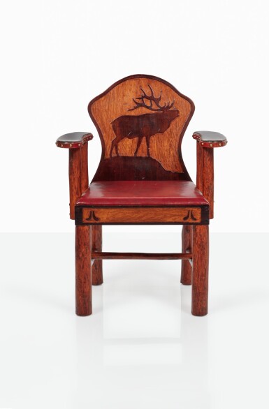 View full screen - View 1 of Lot 247. Keyhole Armchair.