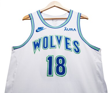 View full screen - View 1 of Lot 5. Shake Milton Minnesota Timberwolves 2023-2024 Game Worn Classic Edition Jersey .