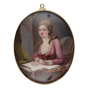View full screen - View 1 of Lot 177. JACQUES MAURIS | PORTRAIT OF THE ARTIST’S WIFE, 1775.