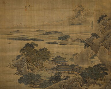 View full screen - View 1 of Lot 2625. 袁江 綠墅堂 |Yuan Jiang, Landscape after Song Masters.