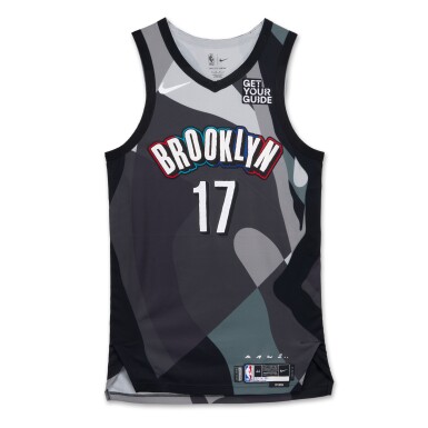View full screen - View 1 of Lot 206. Dennis Schroder Brooklyn Nets 2024-2025 Game Worn City Edition Jersey .