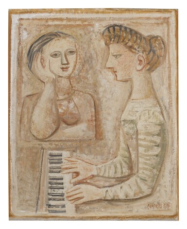 View full screen - View 1 of Lot 84. MASSIMO CAMPIGLI | FEMMES AU PIANO (DONNE AL PIANOFORTE).