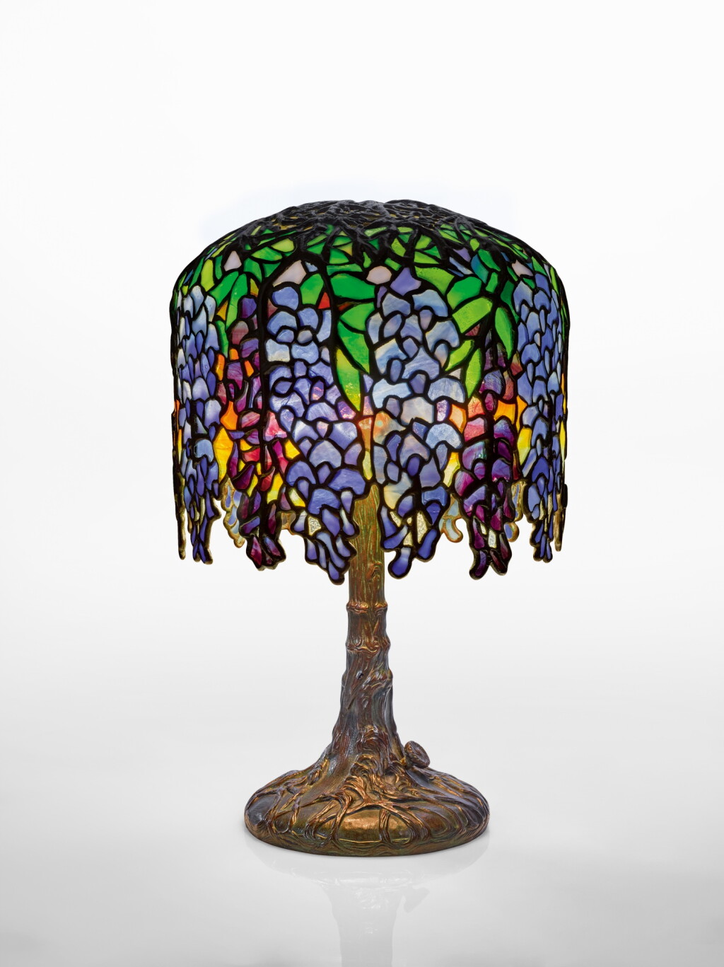 View full screen - View 1 of Lot 209. "Pony Wisteria" Table Lamp.