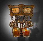 “Turtle-Back Tile" Moorish Sconce