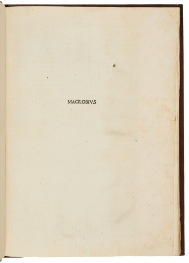 View full screen - View 1 of Lot 177. Macrobius, Aurelius Theodosius | With an important world map, the first appearance of this version.