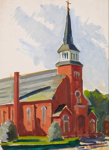 View full screen - View 1 of Lot 75. SALIBA DOUAIHY | UNTITLED (CHURCH).