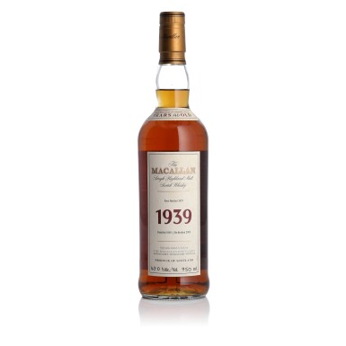 View full screen - View 1 of Lot 50. The Macallan Fine & Rare 40 Year Old 43.0 abv 1939 (1 BT 75cl).