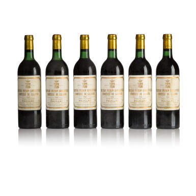 View full screen - View 1 of Lot 410. Château Pichon Longueville, Lalande 1982 (11 BT).