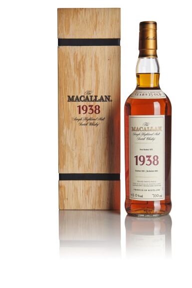 View full screen - View 1 of Lot 153. THE MACALLAN FINE & RARE 35 YEAR OLD 43.0 ABV 1938 .