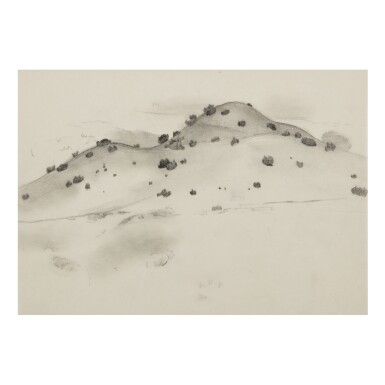 View full screen - View 1 of Lot 37. GEORGIA O'KEEFFE | SMALL HILLS NEAR ALCALDE.