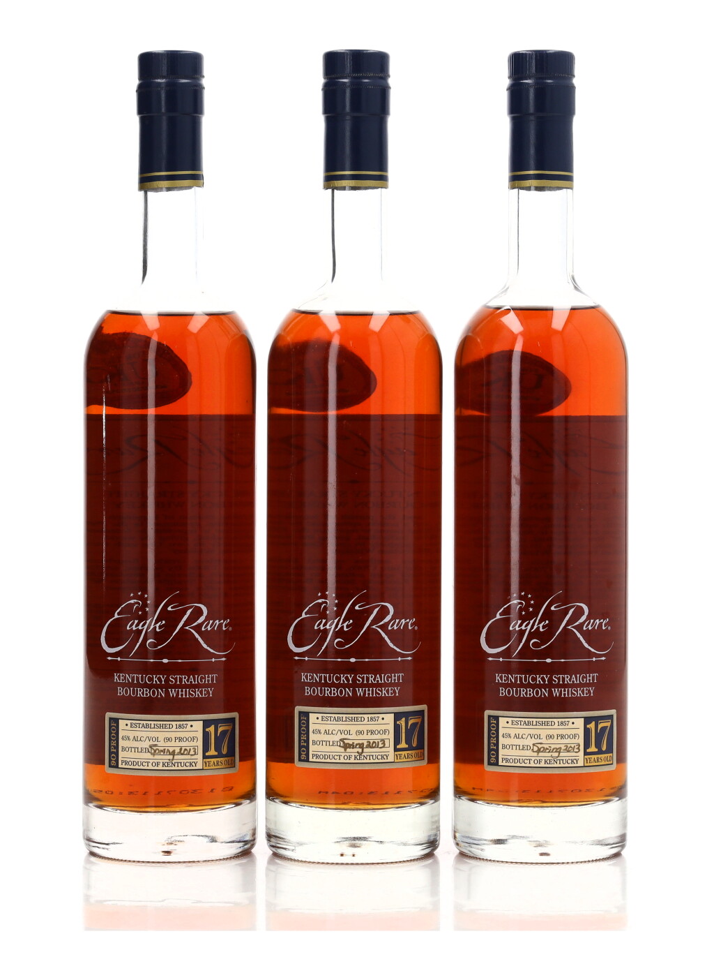 View full screen - View 1 of Lot 122. Eagle Rare 17 Year Old 2013 Release 90 Proof 1993 (3 BT 75cl).