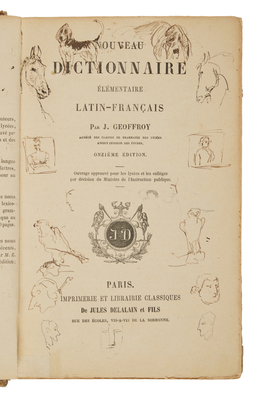 View full screen - View 1 of Lot 49. Dessins et croquis dans les marges de son dictionnaire, env. 440 dessins, 1878-1881.