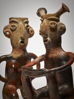 Zacatecas Seated Couple, Protoclassic, circa 100 BC - AD 250