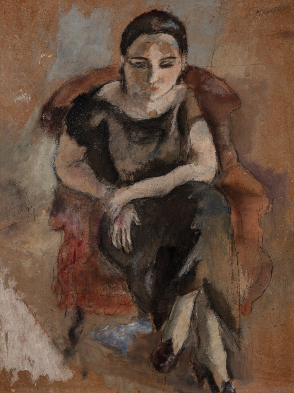 View full screen - View 1 of Lot 184. Andrée en noir.