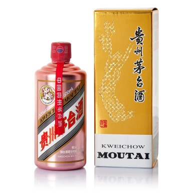 View full screen - View 1 of Lot 5656. 2023年產 "飛天牌"貴州茅台酒 (玫瑰金) Kweichow Flying Fairy Moutai Rose Gold Edition 2023 (1 BT50).