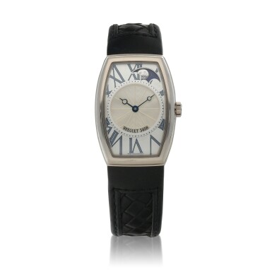 View full screen - View 1 of Lot 124. Heritage, Ref. 8860 White gold wristwatch with retrograde moon phases Circa 2019.