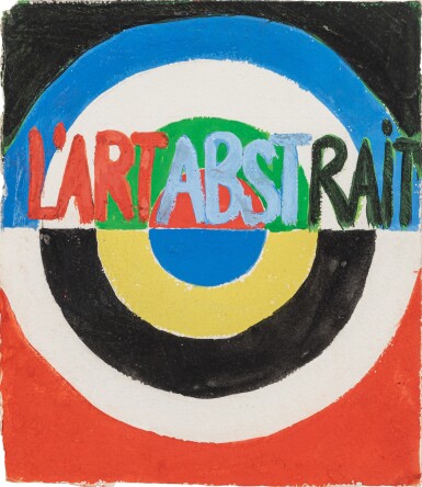 View full screen - View 1 of Lot 3. Projet de Couverture pour "L'Art Abstrait".