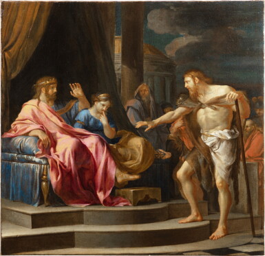 View full screen - View 1 of Lot 126. Herod and John the Baptist | Saint Jean-Baptiste devant Hérode.