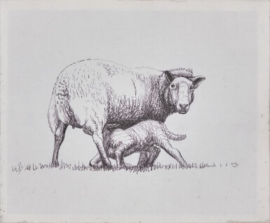 View full screen - View 1 of Lot 175. Sheep with Lamb V.