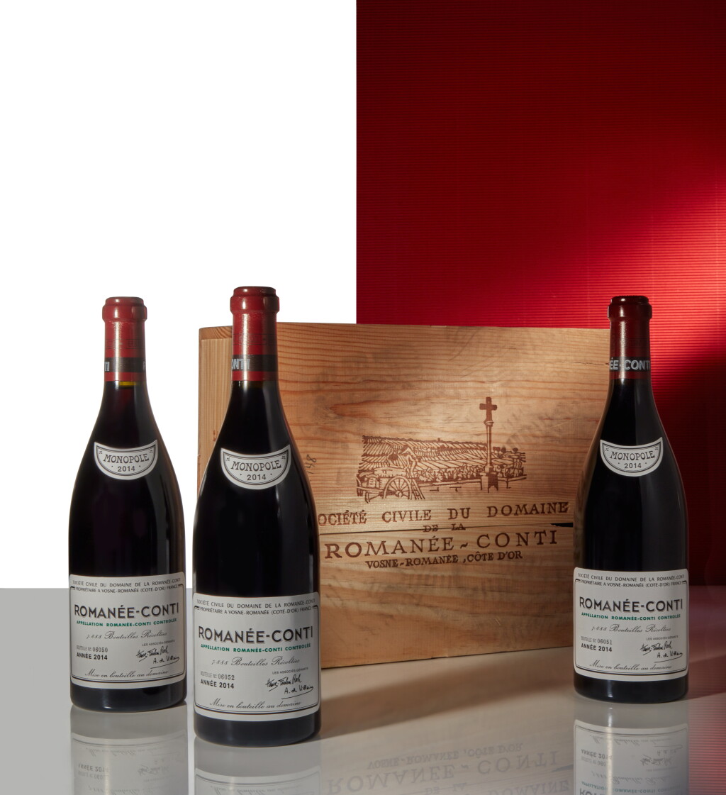 View full screen - View 1 of Lot 1. Romanée Conti 2014 Domaine de la Romanée-Conti (3 BT).
