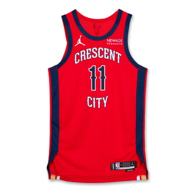 View full screen - View 1 of Lot 186. Brandon Boston Jr. New Orleans Pelicans 2024-2025 Emirates NBA Cup Game Worn Statement Edition Jersey.