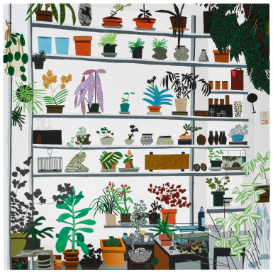 View full screen - View 1 of Lot 5625. Large Shelf Still Life | 大架子上的靜物.