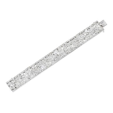 View full screen - View 1 of Lot 53. Cartier | Diamond Bracelet, France.