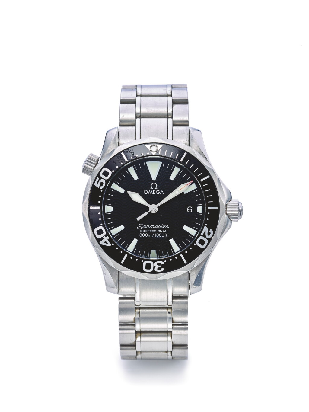 View full screen - View 1 of Lot 16. OMEGA | SEAMASTER, A STAINLESS STEEL CENTER SECONDS WRISTWATCH CIRCA 2000.