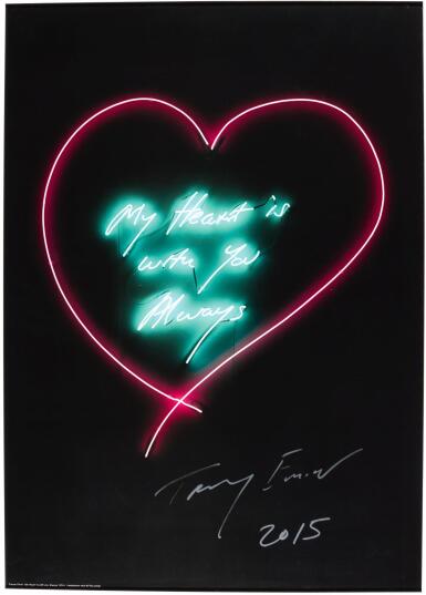 View full screen - View 1 of Lot 15. TRACEY EMIN | YOU LOVED ME LIKE A DISTANT STAR; AND MY HEART IS WITH YOU ALWAYS.