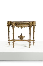 Console en bronze ciselé et doré de style Louis XVI, seconde moitié du XIXe siècle