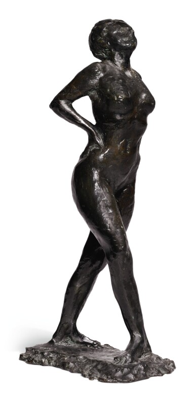 View full screen - View 1 of Lot 40. Danseuse au repos, les mains sur les reins, la jambe droite en avant.