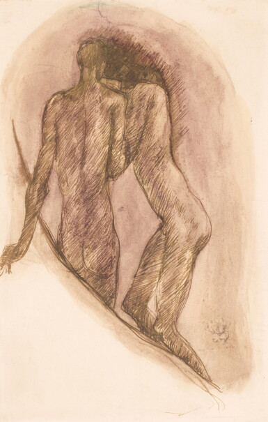 View full screen - View 1 of Lot 155. Illustration to Whitman's Calamus.