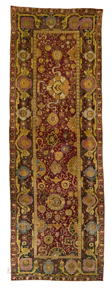 View full screen - View 1 of Lot 637. An Agra Gallery Carpet, North India, circa 1860.