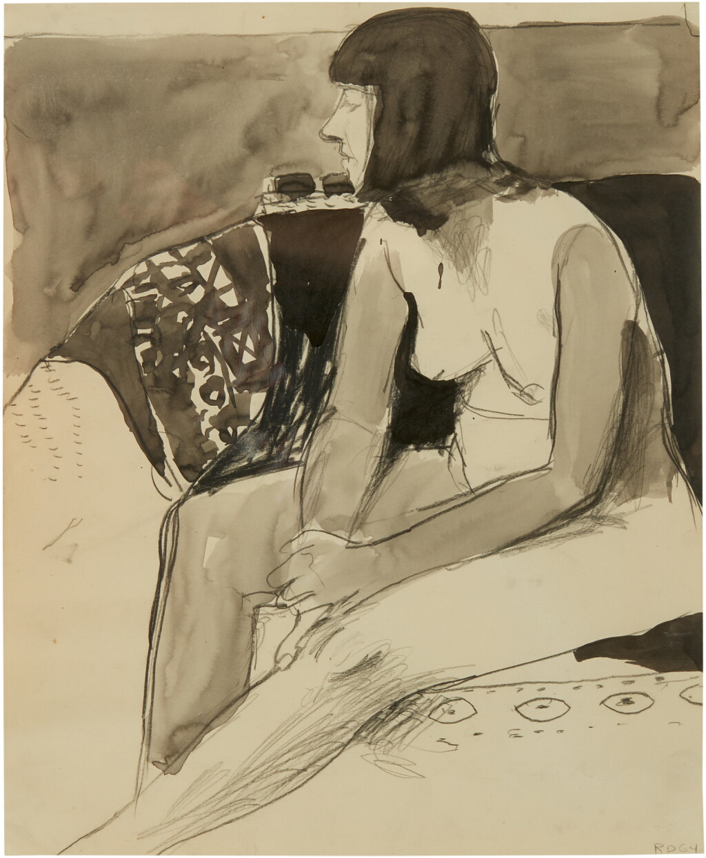 View full screen - View 1 of Lot 109. RICHARD DIEBENKORN | UNTITLED .