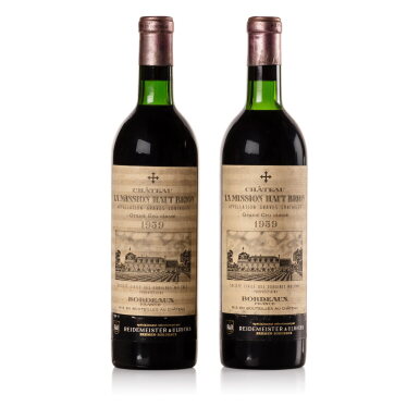 View full screen - View 1 of Lot 484. Château La Mission Haut-Brion 1959 (2 BT).