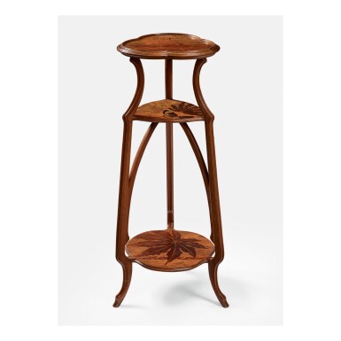 View full screen - View 1 of Lot 84. ÉMILE GALLÉ | THREE-TIER STAND.