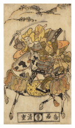 Torii Kiyoshige (active circa 1720-1769) | Uesugi Kenshin on horseback | Edo period, 18th century