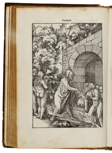View full screen - View 1 of Lot 138. Pinder | Speculum passionis, Nuremberg, 1507, contemporary pigskin.